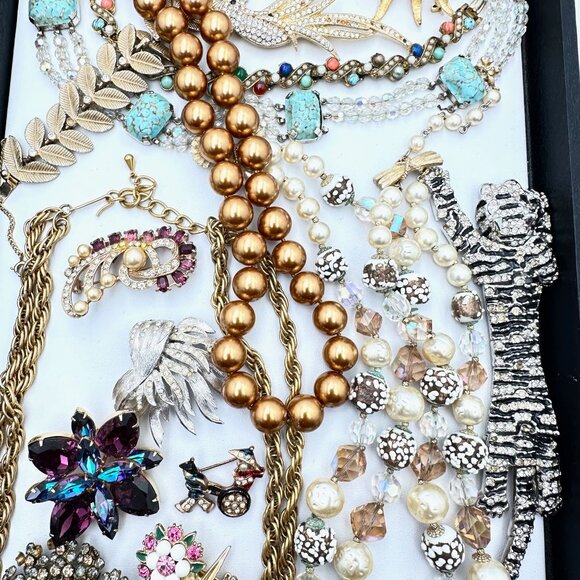 Vintage Jewelry Repair Repurpose Lot #2 Selling As Is KJL Vendome Austria - Picture 3 of 8